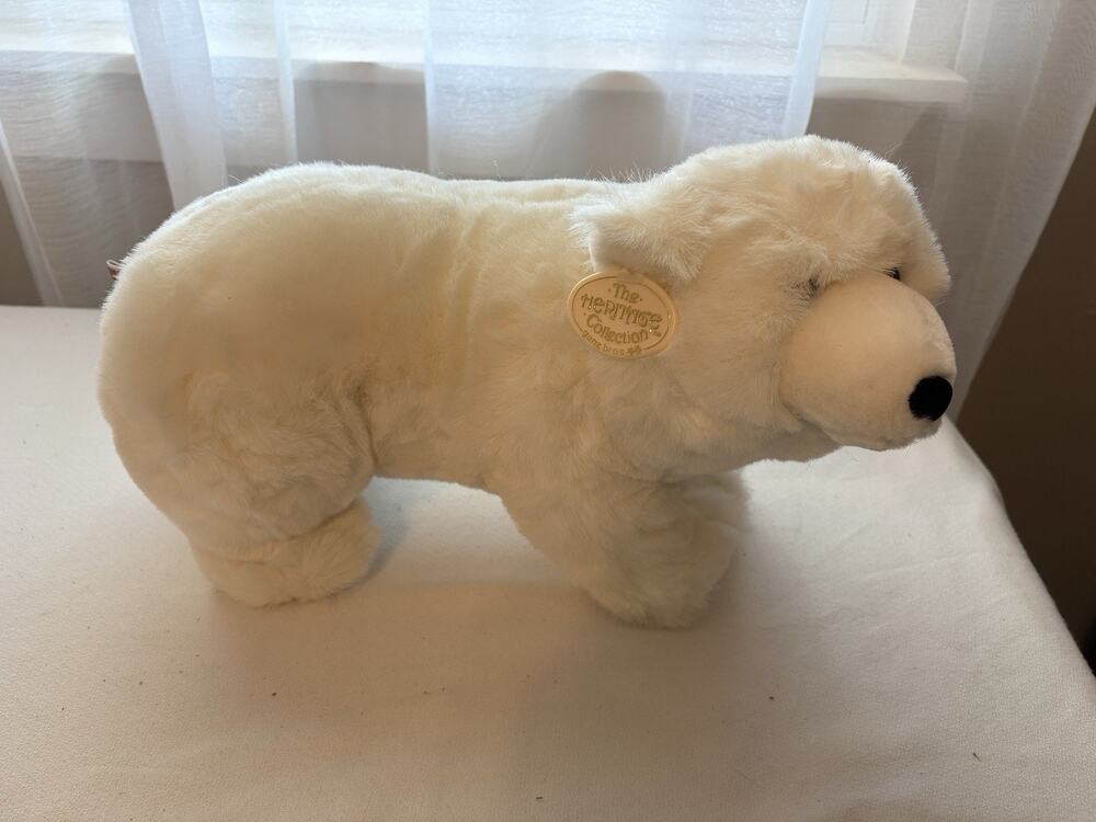 GANZ BROS The Heritage Collection Plush PASHA POLAR BEAR White Stuffed Animal